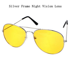 Myopia Night Vision Pilot Sunglasses Women Men Driving Glasses Yellow Lens Nearsighted Shortsighted Spectacles -1.0~-6.0 N5 - Bellelooks