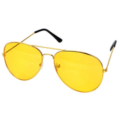 Myopia Night Vision Pilot Sunglasses Women Men Driving Glasses Yellow Lens Nearsighted Shortsighted Spectacles -1.0~-6.0 N5 - Bellelooks