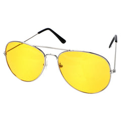 Myopia Night Vision Pilot Sunglasses Women Men Driving Glasses Yellow Lens Nearsighted Shortsighted Spectacles -1.0~-6.0 N5 - Bellelooks