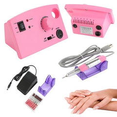 Pinkiou 30000RPM Electric Nail Polisher Nail Art File with Bits Manicure with Nail Buffer drill  Kit Polish cuticle remover - Bellelooks