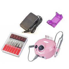 Pinkiou 35000 RPM Electric Nail Drill Machine Set with Bit Nail Buffer File Kit for Manicure Polish cuticle remover Pedicure - Bellelooks