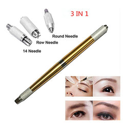 Pinkiou Permanent Makeup Eyebrows Fashion Microblading Pen Eyebrow Tattoo Machine Permanent Makeup Manual Pen With Needles - Bellelooks