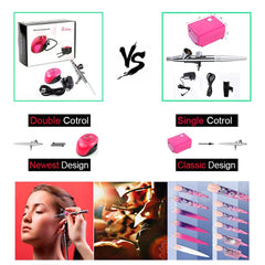 Professional Airbrush makeup kit with Compressor Air Brush nail set Body Paint Makeup Tools Spray Power Supply For Car Cake Toy - Bellelooks