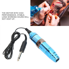 Stylo de tatouage de lèvre de sourcil de moteur silencieux puissant de Machine de tatouage électrique rotatoire professionnelle avec la ligne de crochet de RCA pour le tatoueur 