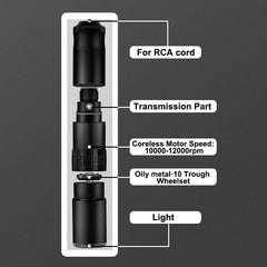 Professional Tattoo Kit Rotary Machine LCD Power Supply Foot Pedal Cartridge Needles - Bellelooks