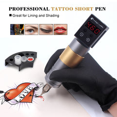 Professional Tattoo Machine Set  Wireless Tattoo Power Rotary Pen Cartridges Needles For Permanent Makeup Eyebrow Microblading - Bellelooks