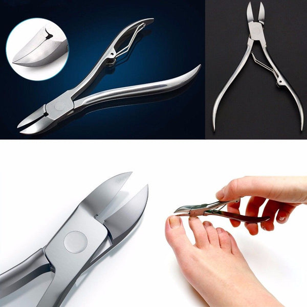 Stainless Steel Toe Nail Cutter Nipper Clipper Ingrowing Pedicure Care Nail Clipper Ingrown Toenail Cuticle Remover Nail Tools - Bellelooks