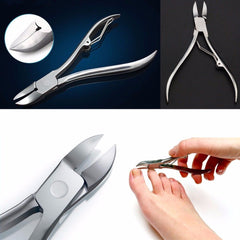 Stainless Steel Toe Nail Cutter Nipper Clipper Ingrowing Pedicure Care Nail Clipper Ingrown Toenail Cuticle Remover Nail Tools - Bellelooks