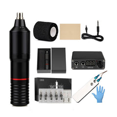 Cartridge Tattoo Machine Kit  Needles Power Kit Supply - Bellelooks