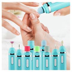 Upscale 9 In 1 Manicure Combination Nail Trimming Kit Electric Salon Shaper Pedicure Polish Tool New Multifunctional Nail Art - Bellelooks