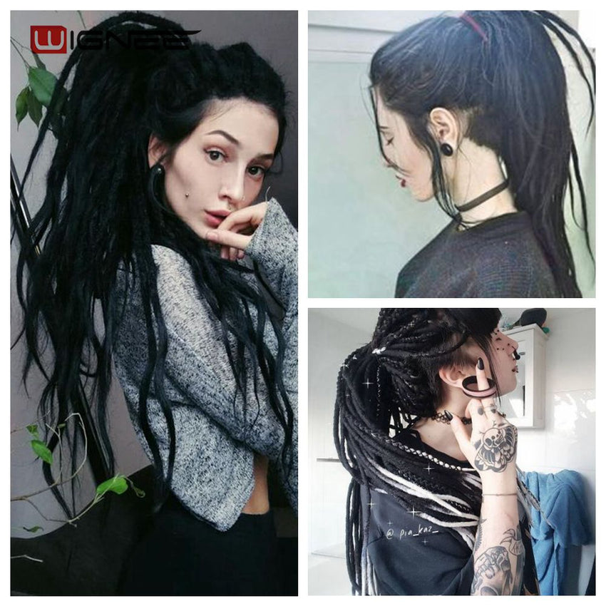 High Temperature Synthetic Fiber Dreadlock Hair Extensions For Black Women/Men Crochet Twist Braiding Hair Pieces - Bellelooks