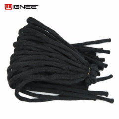 High Temperature Synthetic Fiber Dreadlock Hair Extensions For Black Women/Men Crochet Twist Braiding Hair Pieces - Bellelooks