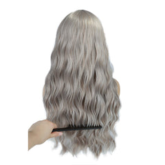 Wignee Ombre Long Wavy Heat Resistant Synthetic Wig For Black/White WomenBrown Blonde/Grey  American Cosplay/Party Hair Wigs - Bellelooks