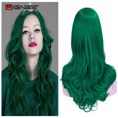 Colorful Hair Long Wavy Wigs Heat Resistant Synthetic Wig For Women Daily/Party - Bellelooks