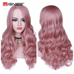 Colorful Hair Long Wavy Wigs Heat Resistant Synthetic Wig For Women Daily/Party - Bellelooks