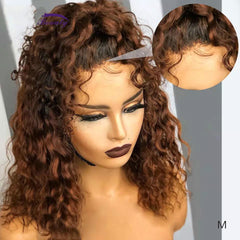 13*6 Curly Lace Front Human Hair Wigs with Baby Hair - Bellelooks